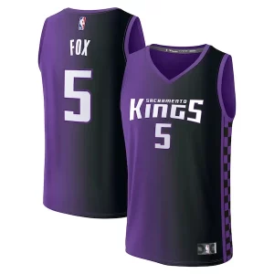 Exquisito Resistente Elegante De'Aaron Fox Sacramento Kings Fast Break Replica Player Jersey Statement Edition Purple