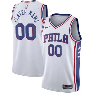 Clásico Cool Philadelphia 76ers Nike 2020/21 Swingman Custom Jersey Association Edition White