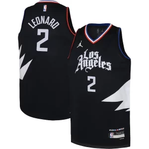 Versátil Elegante Kawhi Leonard LA Clippers Jordan Brand Youth Swingman Jersey Statement Edition Black