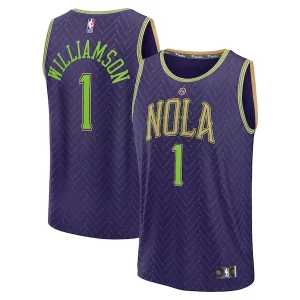 Original Zion Williamson New Orleans Pelicans 2024/25 Fast Break Player Jersey City Edition Purple