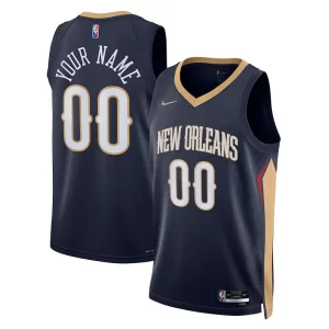 Magnífico Práctico New Orleans Pelicans Nike 2021/22 Diamond Swingman Custom Jersey Icon Edition Navy