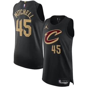 Cool Lujoso Donovan Mitchell Cleveland Cavaliers Jordan Brand Authentic Player Jersey Statement Edition Black