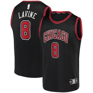 Encantador Zach LaVine Chicago Bulls Fast Break Team Replica Jersey Black Statement Edition