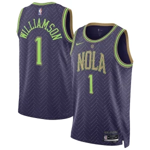 Hermoso Maravilloso Versátil Zion Williamson New Orleans Pelicans Nike Unisex 2024/25 Swingman Player Jersey City Edition Purple