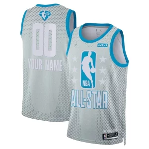 Fantástico Clásico Bonito Nike 2022 NBA All Star Game Swingman Custom Jersey Gray