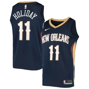 Lujoso Versátil Jrue Holiday New Orleans Pelicans Nike Swingman Jersey Navy