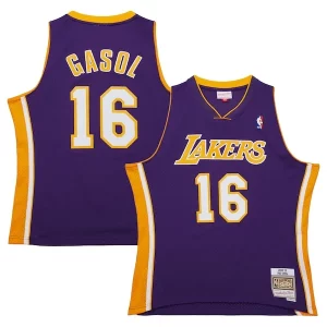 Sofisticado Maravilloso Pau Gasol Los Angeles Lakers 2009/10 Hardwood Classics Swingman Jersey Purple