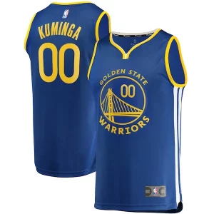 Exquisito Jonathan Kuminga Golden State Warriors 2021 NBA Draft First Round Pick Fast Break Replica Jersey Royal Icon Edition