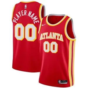 Magnífico Perfecto Atlanta Hawks Nike 2020/21 Swingman Custom Jersey Icon Edition Red