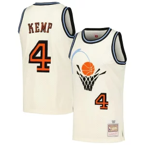 Bonito Moderno Perfecto Shawn Kemp Cleveland Cavaliers Chainstitch Swingman Jersey Cream
