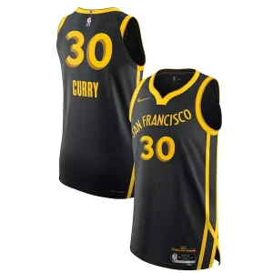 Exquisito Bonito Nike Stephen Curry Golden State Warriors Authentic Jersey City Edition Black