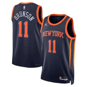 Práctico Versátil Jalen Brunson New York Knicks Jordan Brand Unisex Swingman Player Jersey Statement Edition Navy