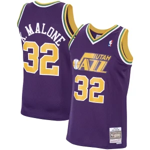 Maravilloso Karl Malone Utah Jazz 1991/92 Hardwood Classics Swingman Jersey Purple