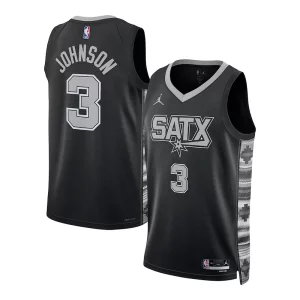 Práctico Lujoso Fantástico Keldon Johnson San Antonio Spurs Jordan Brand Unisex Swingman Jersey Statement Edition Black
