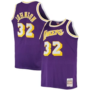 Elegante Magic Johnson Los Angeles Lakers Big & Tall 1984/85 Hardwood Classics Swingman Jersey Purple