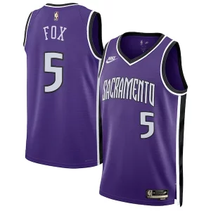 Clásico De'Aaron Fox Sacramento Kings Nike Unisex 2024/25 Swingman Jersey Purple Classic Edition