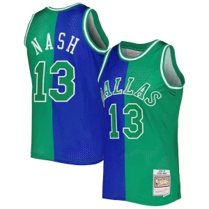 Resistente Fácil de llevar Exquisito Steve Nash Dallas Mavericks Hardwood Classics 1998/99 Split Swingman Jersey Blue/Green