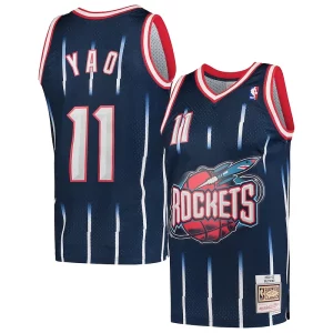 Chulo Increíble Único Yao Ming Houston Rockets Hardwood Classics 2002 03 Swingman Jersey Navy