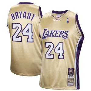 Cool Kobe Bryant Los Angeles Lakers Hall of Fame Class of 2020 #24 Authentic Hardwood Classics Jersey Gold