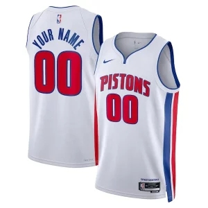 Chulo Lujoso Único Detroit Pistons Nike Unisex Swingman Custom Jersey White Association Edition