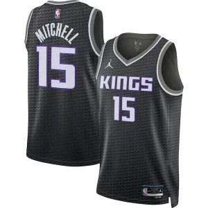 Fácil de llevar Davion Mitchell Sacramento Kings Jordan Brand Unisex Swingman Jersey Statement Edition Black