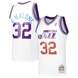 Práctico Karl Malone Utah Jazz 1991/92 Hardwood Classics Reload 3.0 Swingman Jersey White
