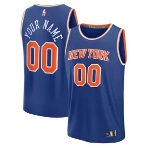 Magnífico Encantador Original New York Knicks Custom Fast Break Jersey Blue Icon Edition