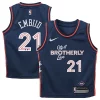 Bonito Ideal Lujoso Joel Embiid Philadelphia 76ers Nike Toddler Swingman Replica Jersey City Edition Navy