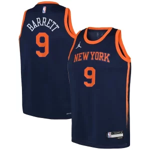Robusto Versátil Moderno RJ Barrett New York Knicks Jordan Brand Youth Swingman Jersey Statement Navy