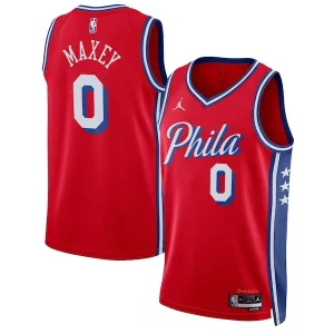 Encantador Único Tyrese Maxey Philadelphia 76ers Jordan Brand Unisex Swingman Jersey Statement Edition Red