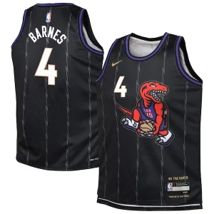 Cool Versátil Scottie Barnes Toronto Raptors Nike Youth 2024/25 Swingman Player Jersey City Edition Black