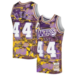 Versátil Jerry West Los Angeles Lakers 1971/72 Hardwood Classics Lunar New Year Swingman Jersey Purple