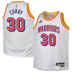 Encantador Stephen Curry Golden State Warriors Nike Youth 2024/25 Swingman Jersey White Classic Edition
