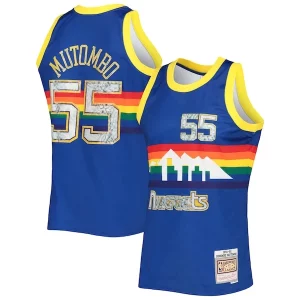 Encantador Atractivo Dikembe Mutombo Denver Nuggets 1996/97 Hardwood Classics NBA 75th Anniversary Diamond Swingman Jersey Royal