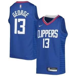 Bonito Paul George LA Clippers Nike Youth 2021/22 Diamond Swingman Jersey Icon Edition Royal