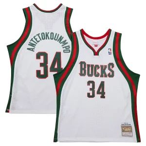 Increíble Fantástico Lujoso Giannis Antetokounmpo Milwaukee Bucks 2013/14 Hardwood Classics Swingman Jersey White