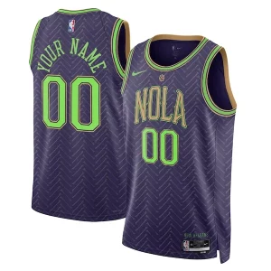 Versátil Robusto Práctico New Orleans Pelicans Nike Unisex 2024/25 Custom Swingman Jersey City Edition Purple