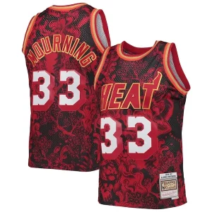 Encantador Alonzo Mourning Miami Heat Hardwood Classics 1996/97 Lunar New Year Swingman Jersey Red