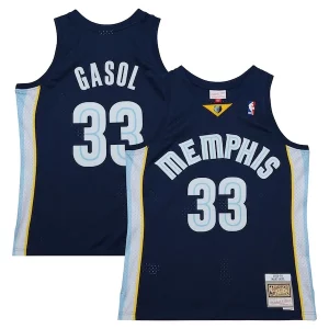 Moderno Marc Gasol Memphis Grizzlies 2008/09 Hardwood Classics Swingman Throwback Jersey Navy