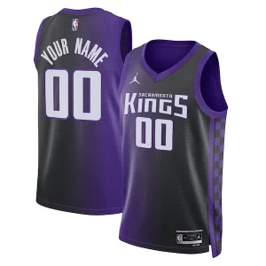 Único Encantador Magnífico Sacramento Kings Jordan Brand Unisex Swingman Custom Jersey Statement Edition Purple