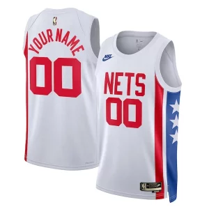 Versátil Estupendo Brooklyn Nets Nike Unisex 2022/23 Custom Swingman Jersey Classic Edition White