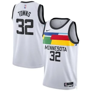 Maravilloso Karl Anthony Towns Minnesota Timberwolves Nike Unisex 2022/23 Swingman Jersey City Edition White