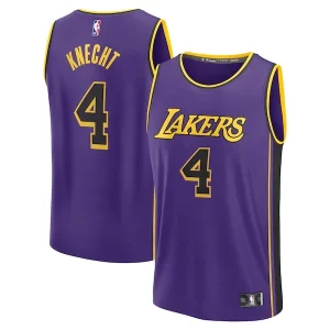 Único Estupendo Dalton Knecht Los Angeles Lakers Fast Break Replica Player Jersey Statement Edition Purple