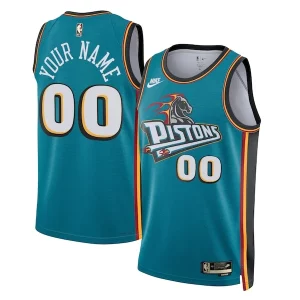 Bonito Original Detroit Pistons Nike Unisex 2022/23 Custom Swingman Jersey Classic Edition Teal