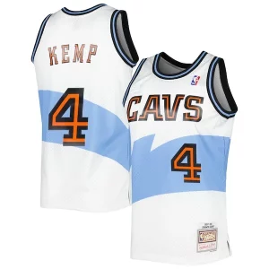 Moderno Shawn Kemp Cleveland Cavaliers Hardwood Classics Swingman Jersey White