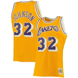 Comodo Increíble Único Magic Johnson Los Angeles Lakers 1984/85 Big & Tall Hardwood Classics Swingman Jersey Gold