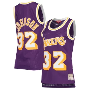 Resistente Magic Johnson Los Angeles Lakers Women's Hardwood Classics 1984/85 Swingman Jersey Purple