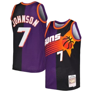Genial Fantástico Magnífico Kevin Johnson Phoenix Suns Hardwood Classics 1996/97 Split Swingman Jersey Purple/Black