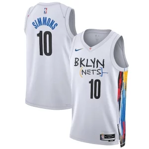 Lujoso Ben Simmons Brooklyn Nets Nike Unisex 2022/23 Swingman Jersey City Edition White