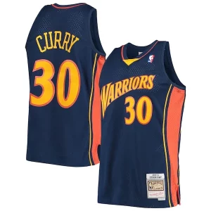 Comodo Chulo Increíble Stephen Curry Golden State Warriors Hardwood Classics Swingman Jersey Navy/White